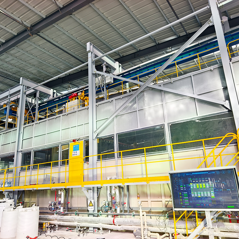 L&iacute;nea de decapado y fosfatado de alambr&oacute;n